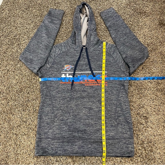 Adidas OKC Thunder Clima Warm Pullover Hoodie Sz M - Picture 4 of 9